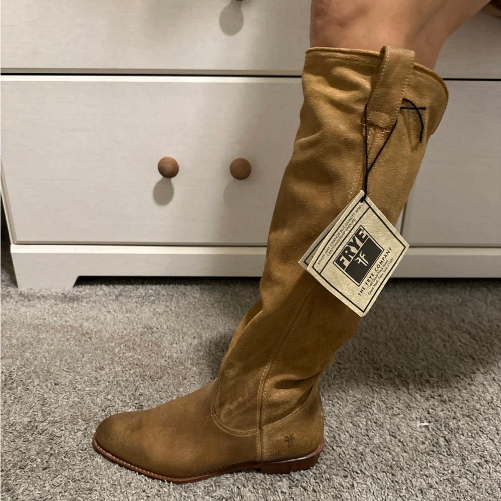 FRYE SUEDE TALL BOOTS